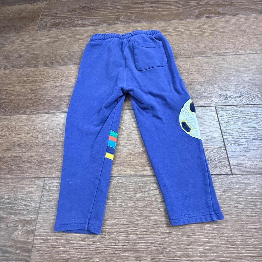 Mini Boden Toddler Boy Appliqué Sweatpants, Soccer, Pull-On, Fall, Navy 3Y - Picture 7 of 10